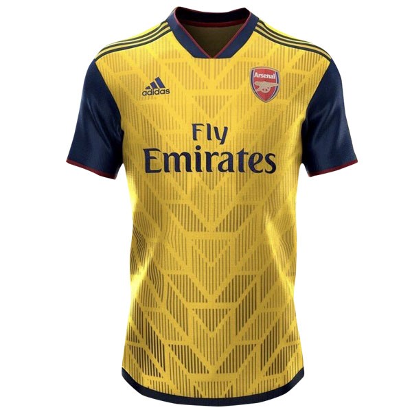 Tailandia Camiseta Arsenal 2ª 2019-2020 Amarillo Azul Marino
